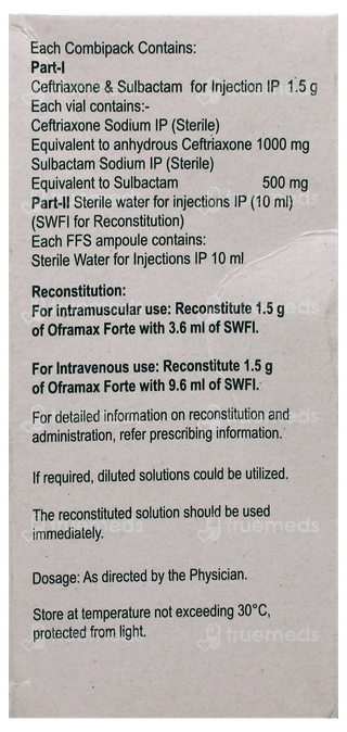 Oframax Forte 1.5G Injection 1